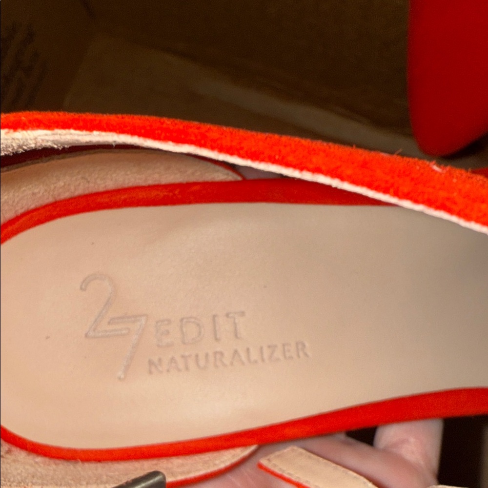 Naturalizer 27 Edit Ayla Red and Pink Heels New Size 9.5 - Picture 2 of 6